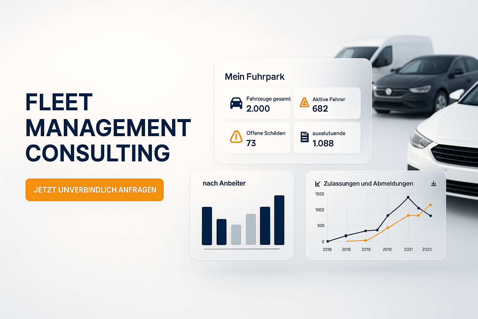 Übersicht Fuhrpark-Dashboard – Beispielvisualisierung